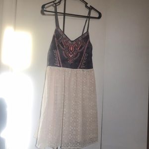 NWOT Aztec Print and Lace Dress